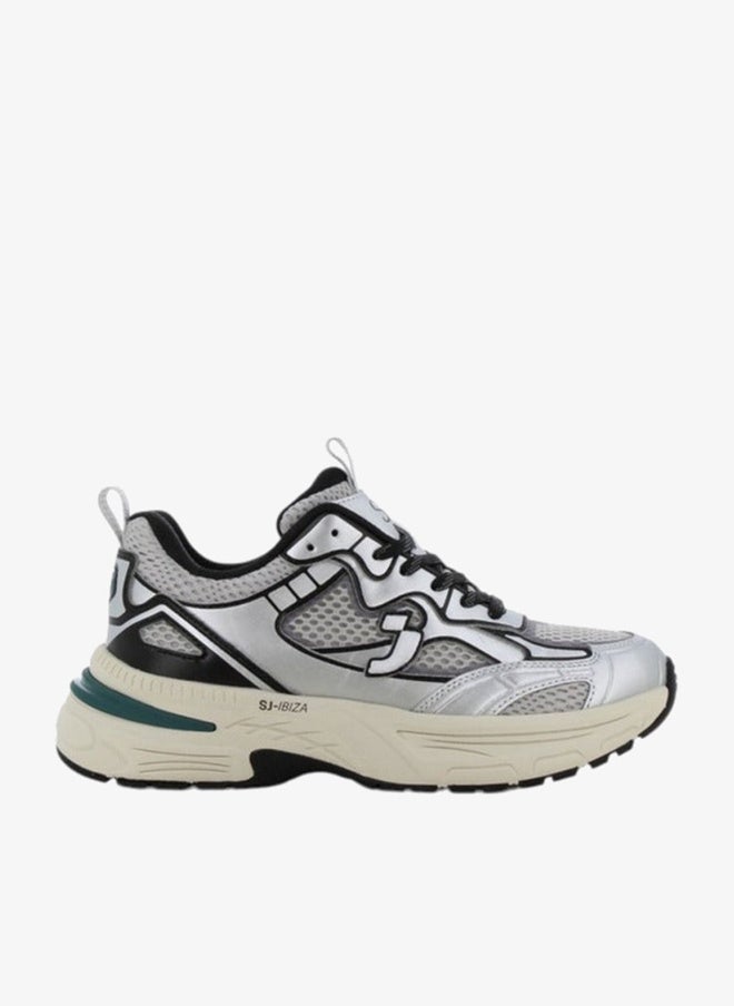 SJ Women's Panelled Lace-Up Sneakers - Image 1