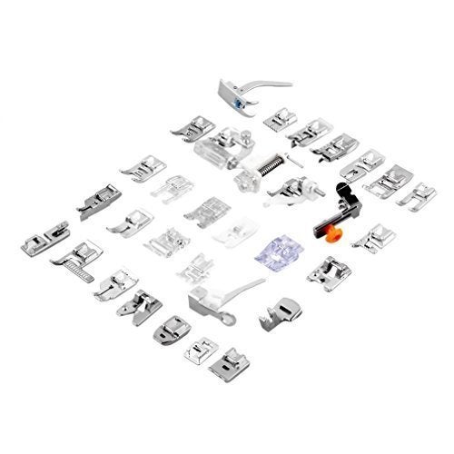 ANYQOO Sewing Machine Presser Foot Set 32 Pcs for Singer, Brother, Babylock, Janome, Elna, Toyota, New Home, Simplicity, Necchi, Kenmore, and Most of Low Shank Sewing Machines - Image 3