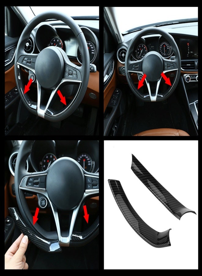 Car Interior Steering Wheel Decorative Decor Cover Trim for Alfa Romeo Stelvio/Giulia - Image 4