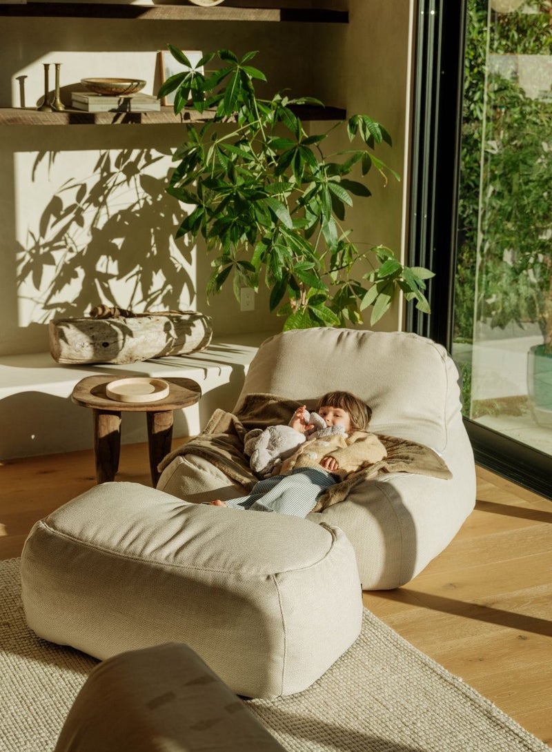 alharmayn Chairs + Pouf sabia Beige - Image 2