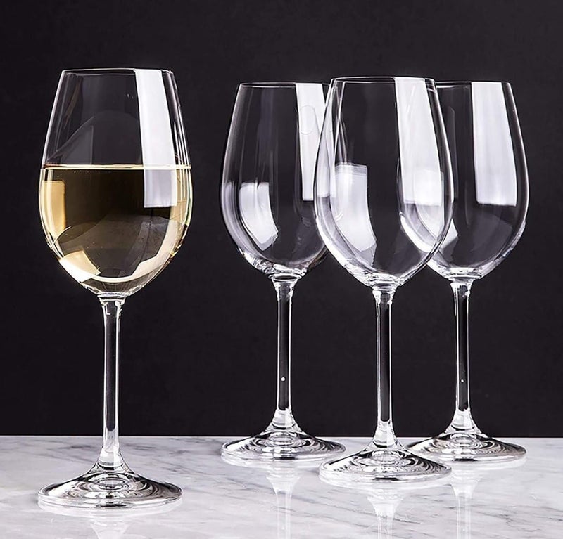 Generic Large Plain Wine Glass Set, Clear Glass, 6-Piece Imported Set .nin - Image 4