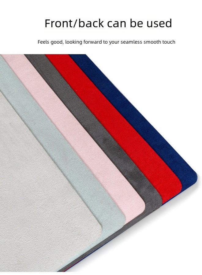 Extra Large Double-sided Pu Waterproof Mouse Pad Office Desk Mat Computer Book Desk Writing Table Pad Children's Study-Color:100*50cm [free Strap]-Pattern:Pink + Silver (double-sided) - Image 5