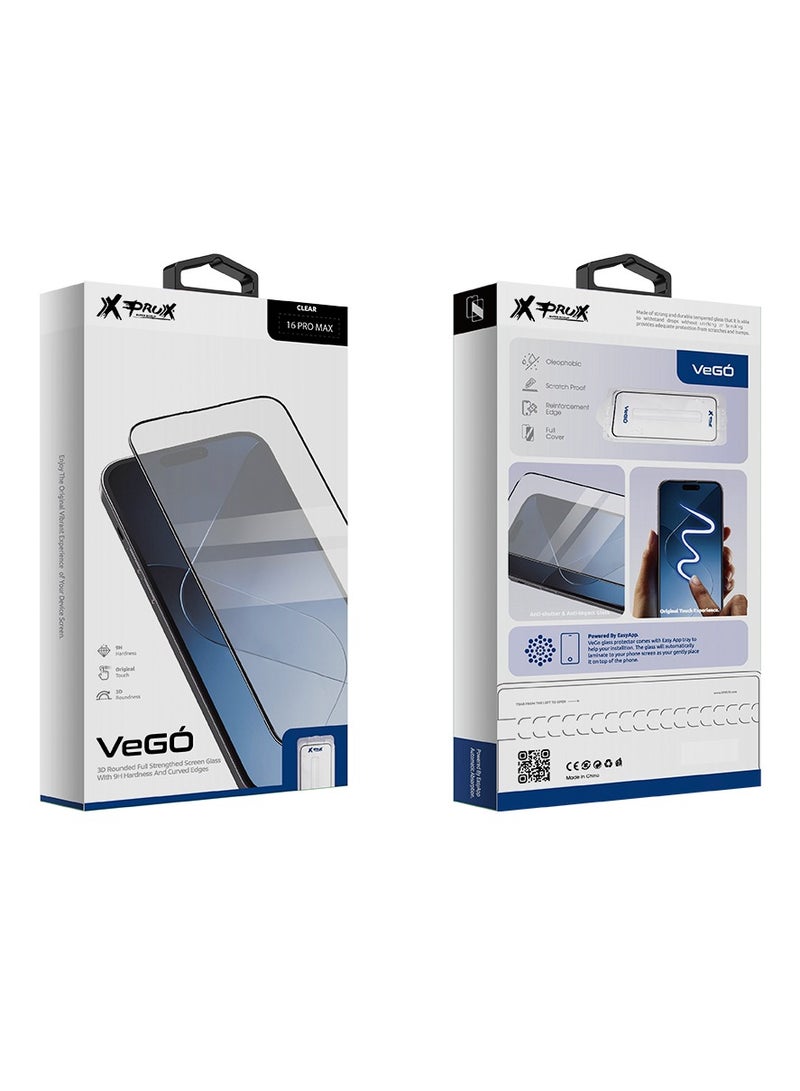 فيجو ستيكر شاشة زجاجي فائق الشفافية لهاتف ايفون 16 برو 6.3 انش – حماية لا تُضاهى وأناقة بلا حدود - Image 3