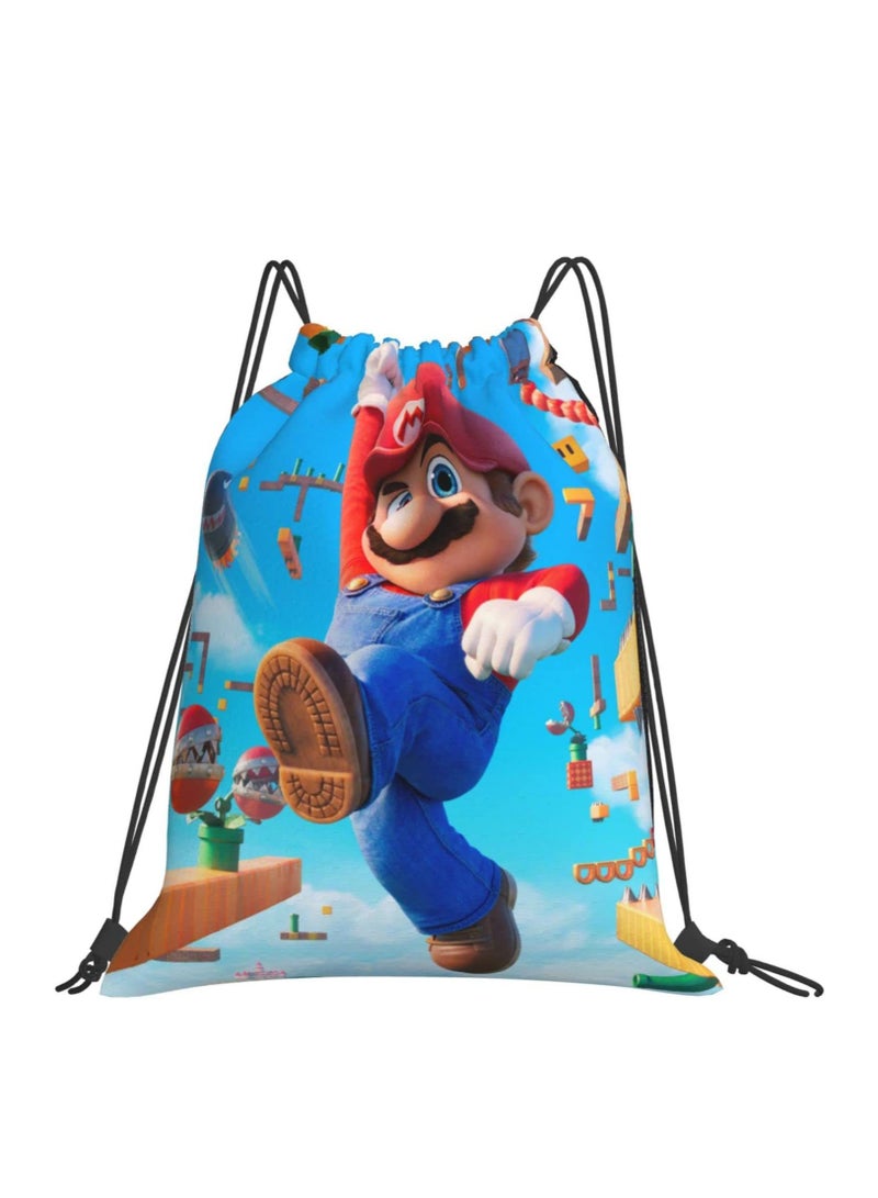 Cartoon Bundle Pocket Backpack for Children's Leisure Load Reduction, Student Large Capacity Printed Backpack
