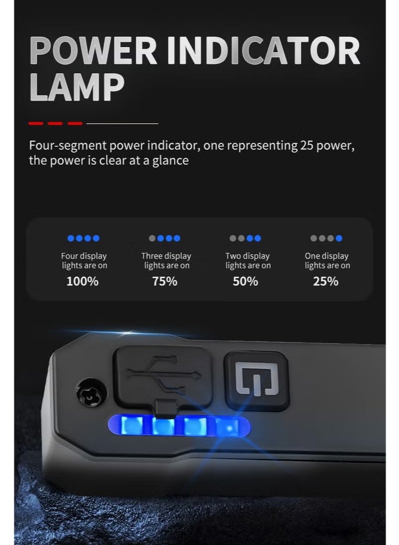 مصباح خلفي ذكي للدراجات مع استشعار الفرامل، إضاءة تحذيرية تلقائية، 9 أوضاع RGB، شحن سريع USB-C، مؤشر بطارية رقمي، مقاوم للماء IPX4 لركوب الدراجات ليلاً وعلى الطرق - Image 5