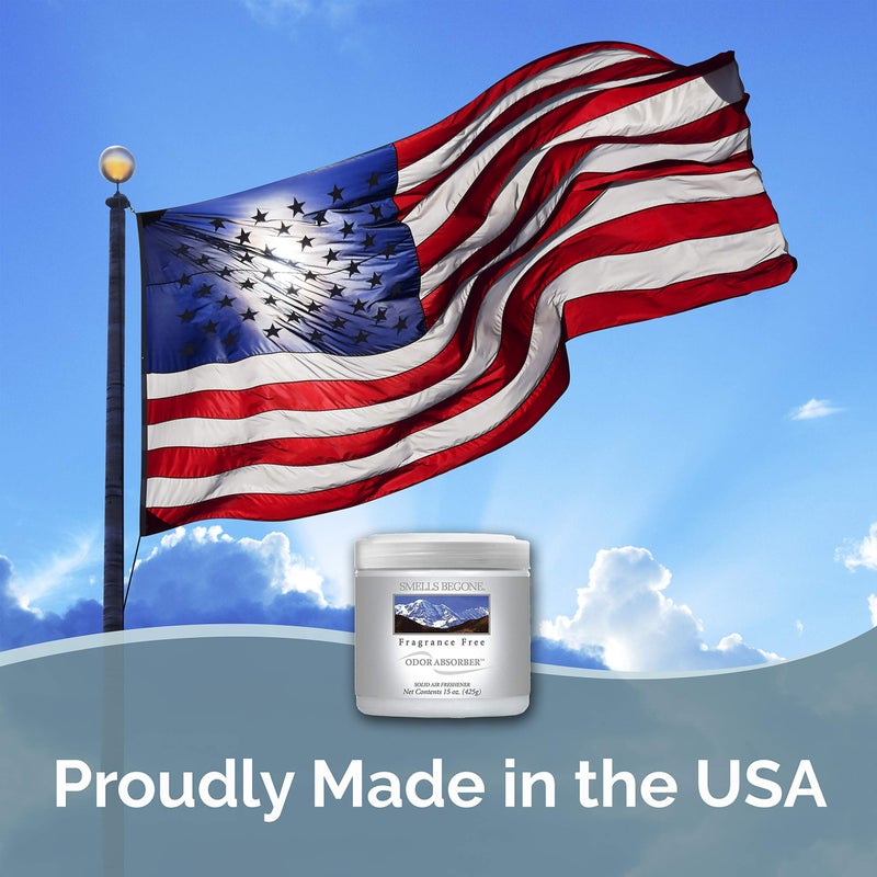 SMELLS BEGONE Air Freshener Odor Absorber Gel - 15 oz, Pack of 2 - Absorbs and Eliminates Odor in Pet Areas, Bathrooms, Cars, & Boats - Made with Essential Oils - Fragrance Free - Image 3