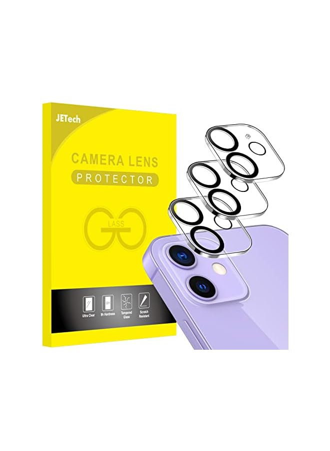 JETech Camera Lens Protector for iPhone 11 6.1-Inch and iPhone 12 mini 5.4-Inch, 9H Tempered Glass, HD Clear, Anti-Scratch, Case Friendly, Does Not Affect Night Shots, 3-Pack - Image 1