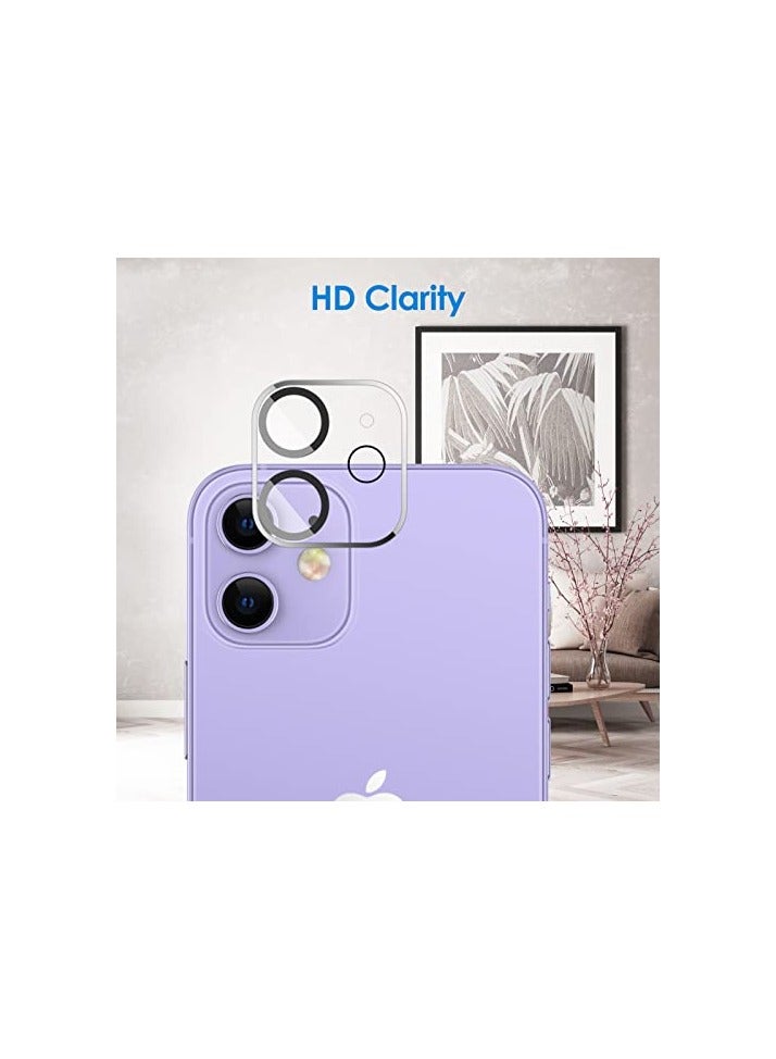 JETech Camera Lens Protector for iPhone 11 6.1-Inch and iPhone 12 mini 5.4-Inch, 9H Tempered Glass, HD Clear, Anti-Scratch, Case Friendly, Does Not Affect Night Shots, 3-Pack - Image 2