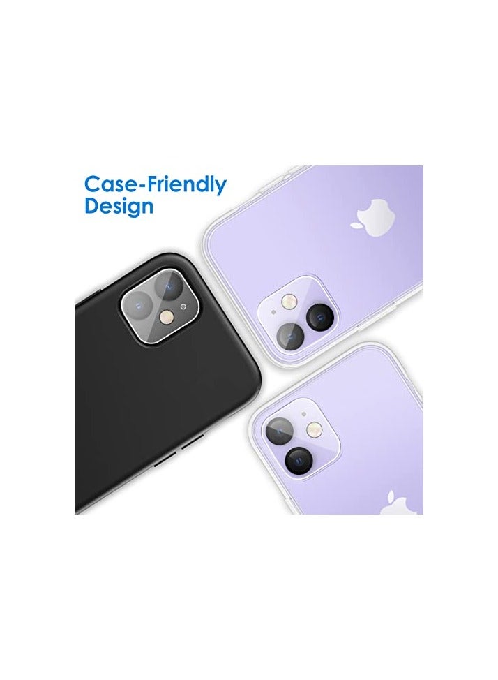 JETech Camera Lens Protector for iPhone 11 6.1-Inch and iPhone 12 mini 5.4-Inch, 9H Tempered Glass, HD Clear, Anti-Scratch, Case Friendly, Does Not Affect Night Shots, 3-Pack - Image 4