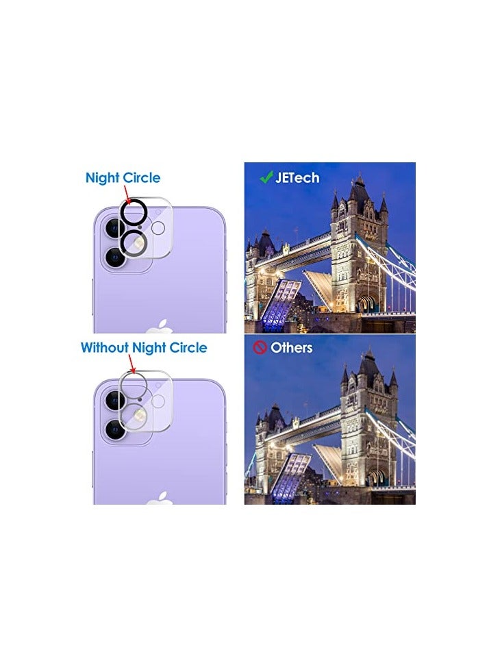 JETech Camera Lens Protector for iPhone 11 6.1-Inch and iPhone 12 mini 5.4-Inch, 9H Tempered Glass, HD Clear, Anti-Scratch, Case Friendly, Does Not Affect Night Shots, 3-Pack - Image 5