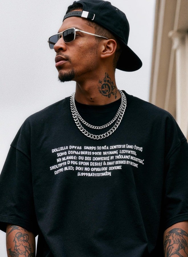 ChainsHouse Miami Cuban Chain Necklace for Men, Stainless Steel Mens Cuban Link Chain, 9mm Wide Hip Hop Mens Jewelry, 20" - Image 3