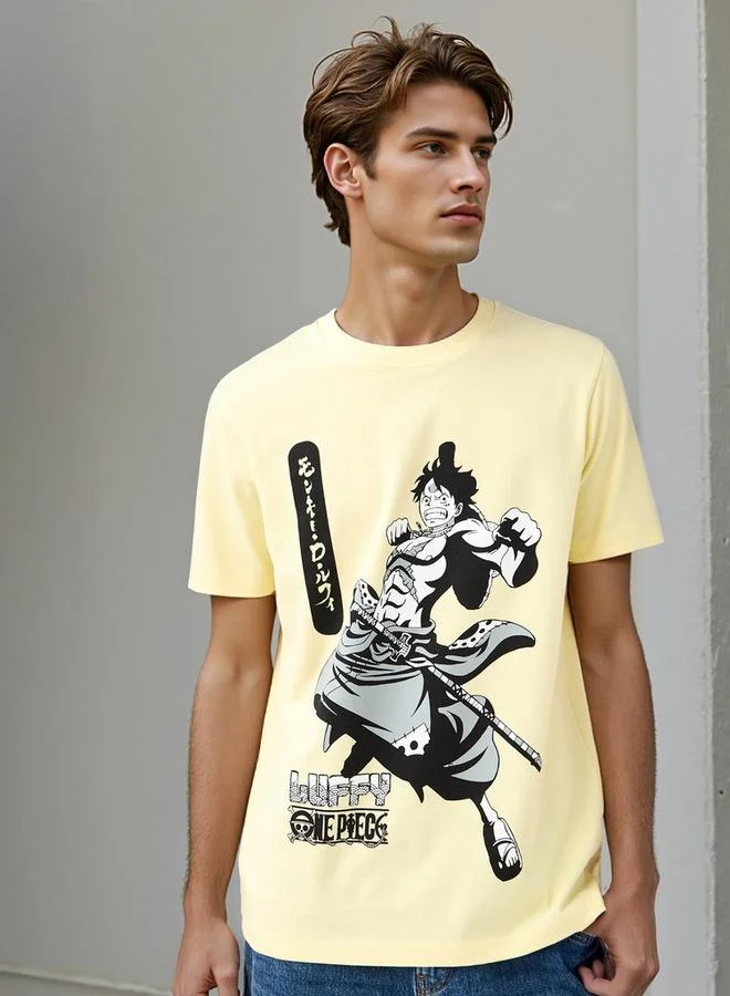 Splash FAV Luffy Print T-shirt
