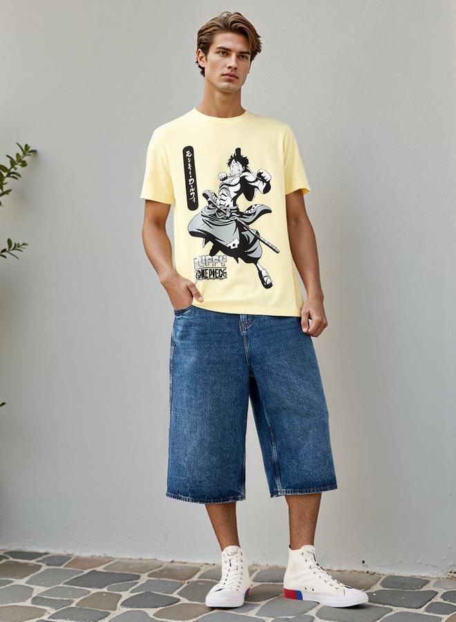 Splash FAV Luffy Print T shirt - Image 2