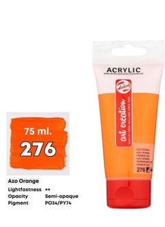 Talens Talens Art Creation-Acrylic Colour Tube 75ml Azo orange 276  - Image 2