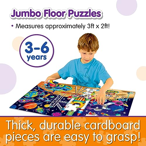 The Learning Journey: Jumbo Floor Puzzles Out in Space - Extra Large 50 Pieces Jigsaw Puzzle for Kids - Educational Intellectual Development - Preschool Toys & Activities for Children Ages 3-6 Years - Image 3