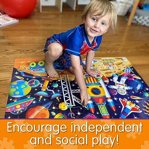 The Learning Journey: Jumbo Floor Puzzles Out in Space - Extra Large 50 Pieces Jigsaw Puzzle for Kids - Educational Intellectual Development - Preschool Toys & Activities for Children Ages 3-6 Years - Image 4