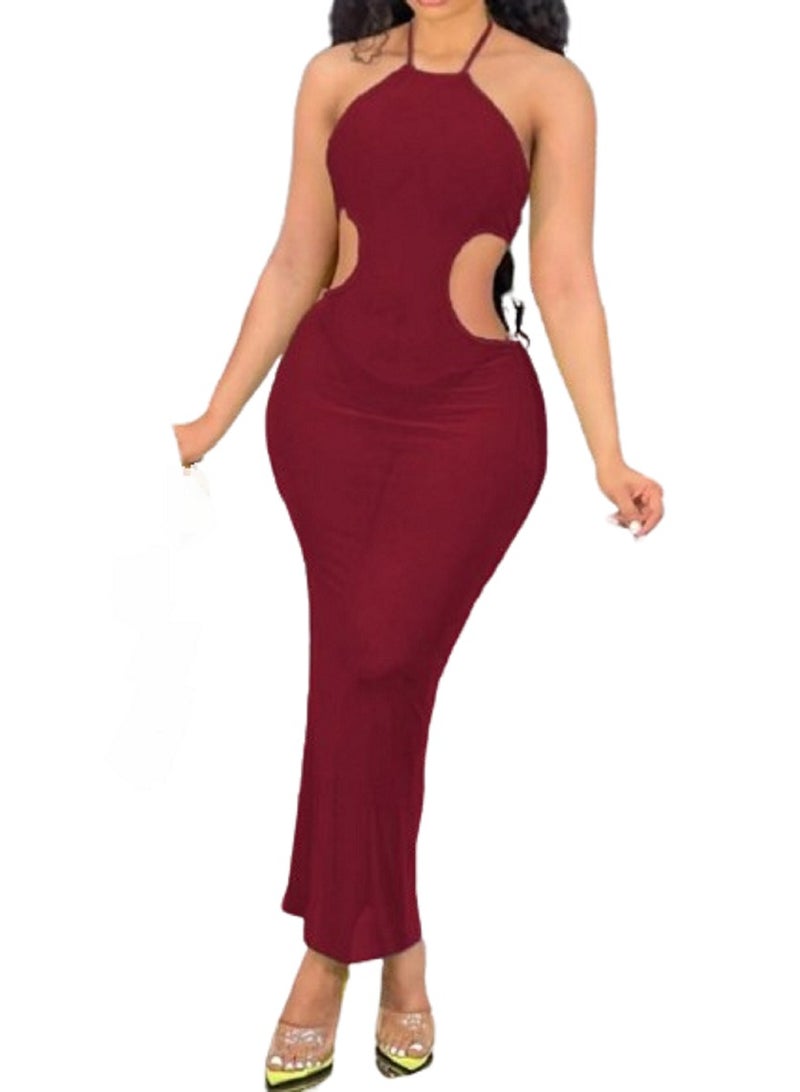 MANIKAN MANIKAN-Nightgown for women, two holes at the waist, tie 