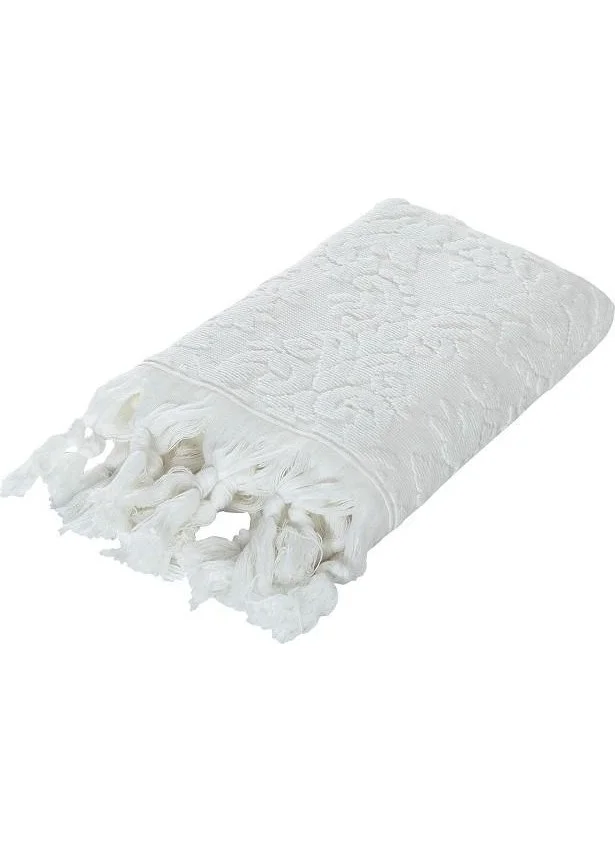 Sevim Authentic Fringed Hand Towel - Cream