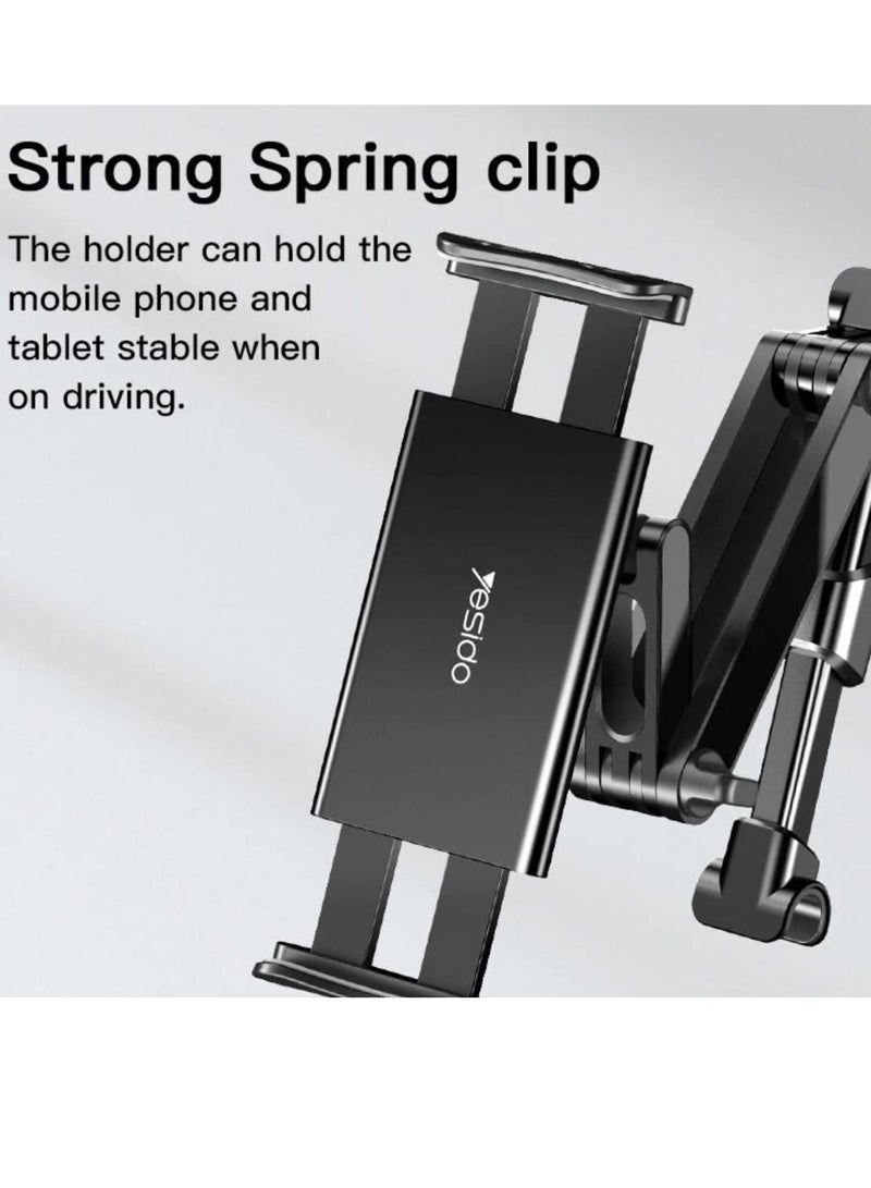 Yesido C117 Car Tablet Headrest Mount Holder For Seat 360 Degree Rotation Compatible With 4.7Inch To 12.9 Inch, Tablets/Iphone 13/Ipads/Smartphones - Image 5