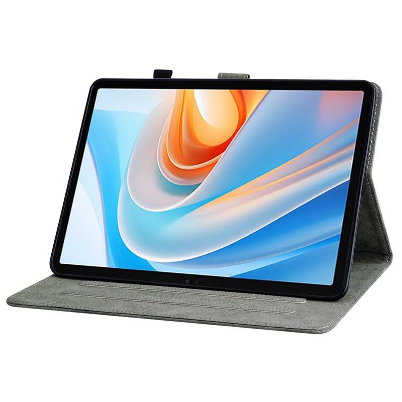 erorex For Itel Vistatab 30 Tiger Pattern Flip Leather Tablet Case(Dark Blue) - Image 5