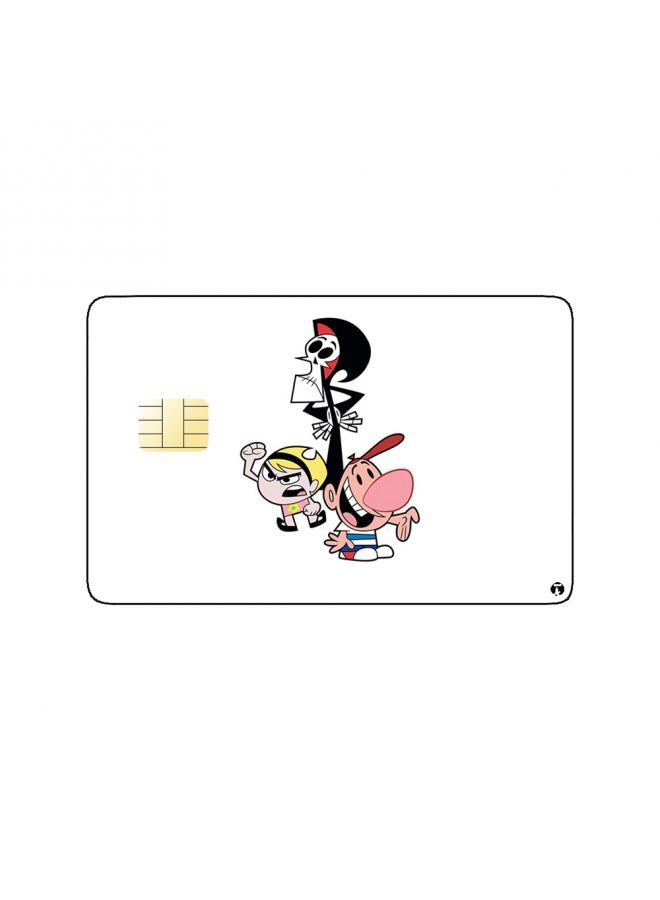RKN PRINTED BANK CARD STICKER Animation The Grim Adventures Of Billy & Mandy By Cartoon Network - Image 1