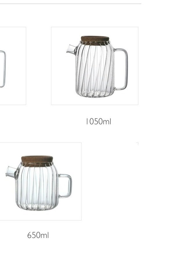 ماركة غير محددة - 2 قطع جك زجاجي  ماء شفاف - Image 1