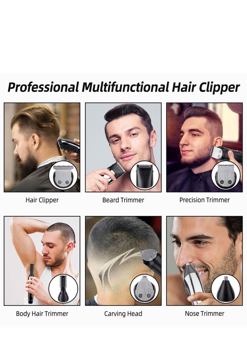 Hair Clipper Cordless Professional 11 in 1 Hair Trimmers Multifunctional Mens Grooming Kit for Beard Face Nose and Ear Hair Waterproof USB Rechargeable - pzsku/Z1F2904442263BB22AE31Z/45/_/1724381261/11328f78-e6ea-43a7-b778-c089b85c1a5b