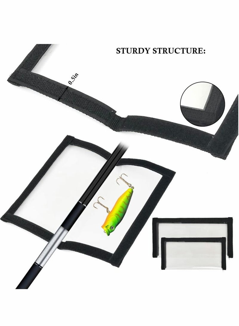 Y&D 10pcs（L*5+M*5) Fishing Lure Wraps, Clear PVC Covers Keeps Safe, Bait Cover Easily See Lures, Hook , Safe from Sharp - Image 3