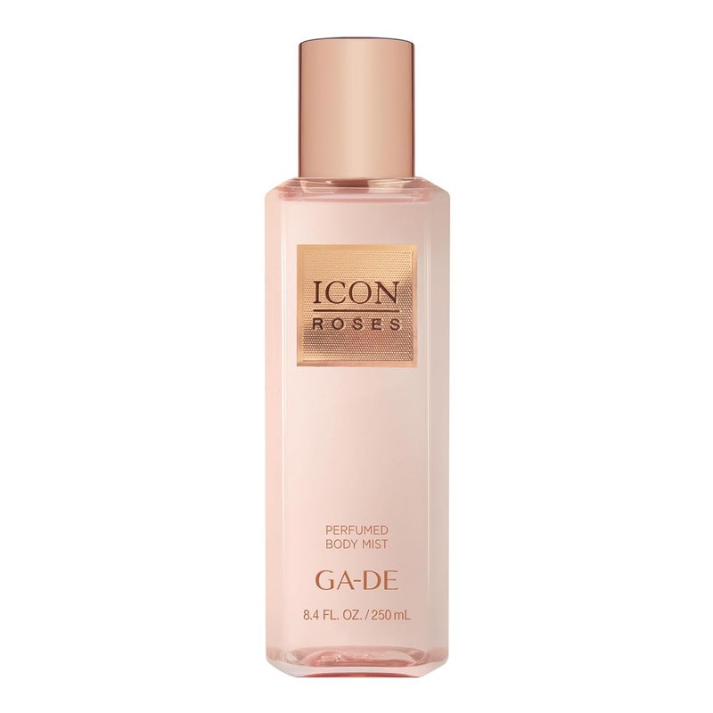 GA-DE GADE Icon Roses Body Mist Enriched with Plumeria Extract Rose Violet Leaves Jasmine Notes of Tangerine Body Spray for Women 84 oz