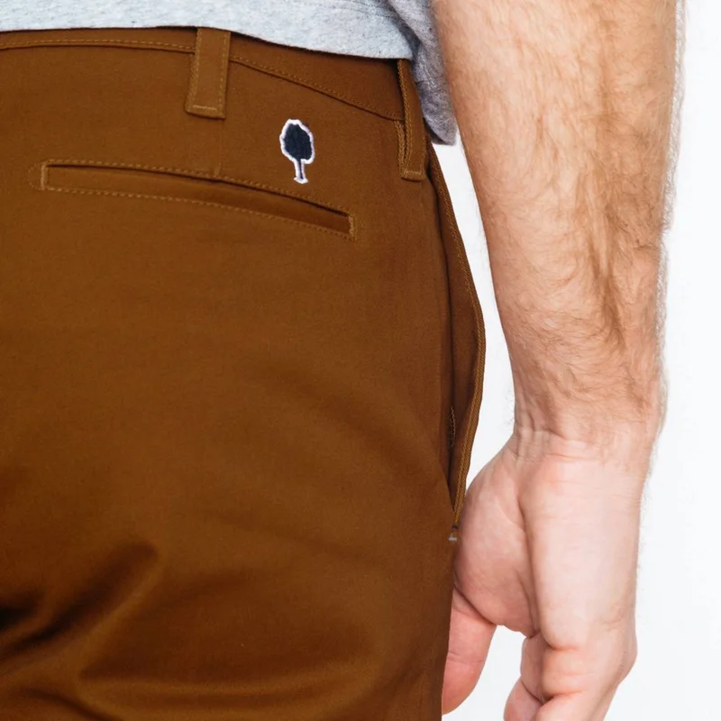 Faguo Saulieu Brown Cotton Shorts