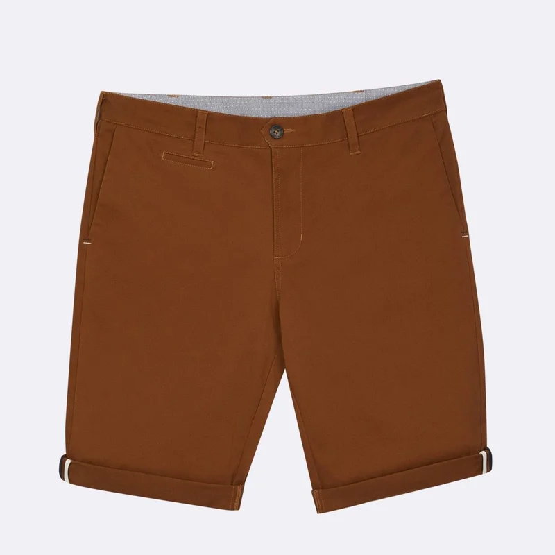 Faguo Saulieu Brown Cotton Shorts