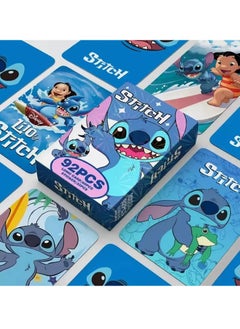 xppier 92 pcs of Stitch anime peripheral lomo cards, two-dimensional cards of Stitch, small cards in the laser box, nice gift for kids  - Image 2