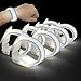 M.best Mbest 8pcs LED Light Up Bracelets Glow Flashing Wristbands Glow in The Dark Party Supplies for Wedding Raves Concert CampingSporting Events Party White - Image 2