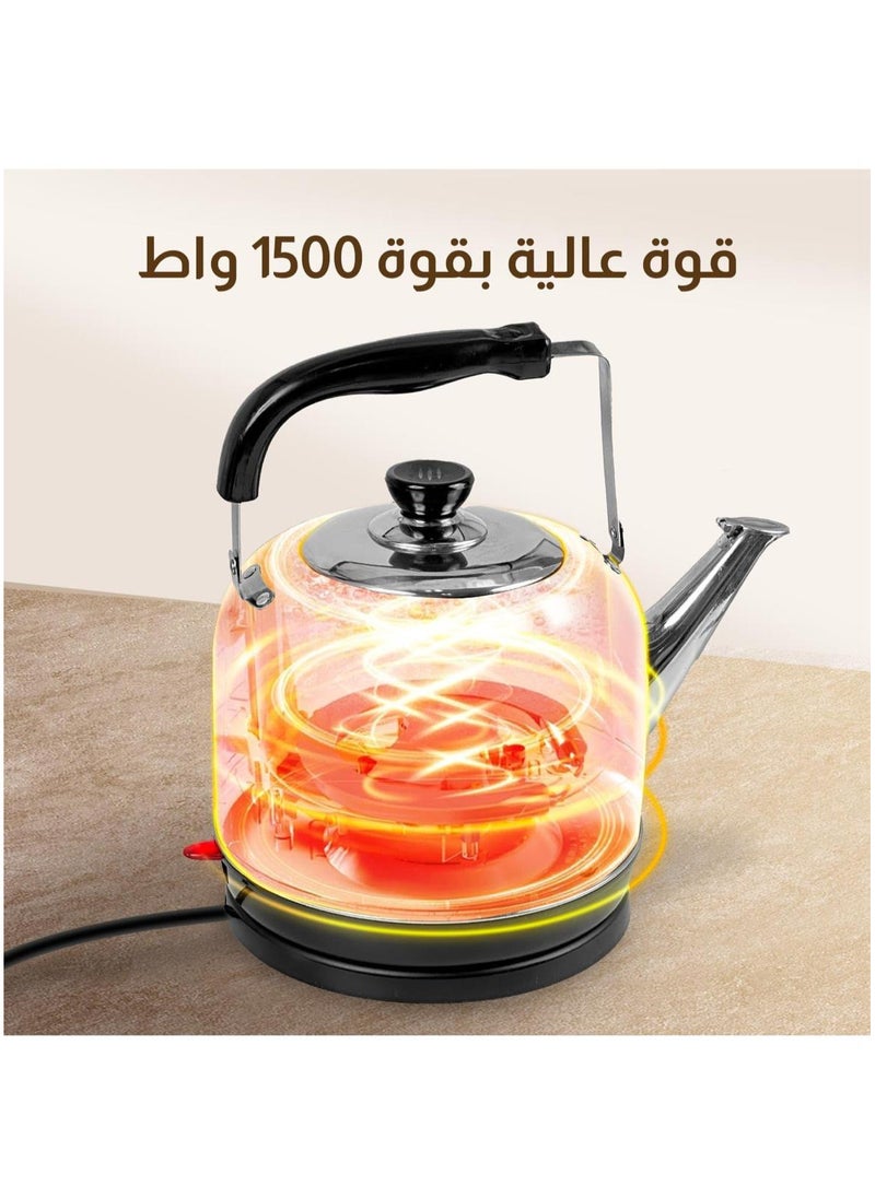 فورديل فورديل اسينشيال سعة كبيرة 5 لتر، تسخين سريع، غلاية كهربائية من الفولاذ المقاوم للصدأ ذات جمالية عالية للمطبخ المنزلي  - Image 5