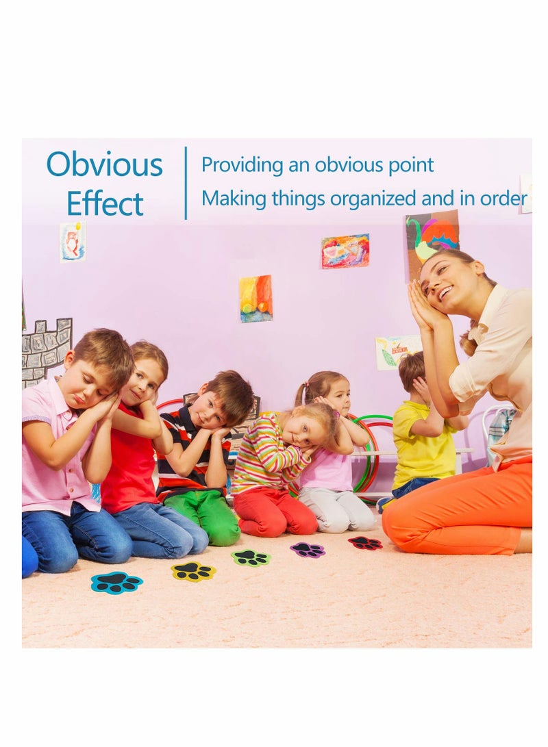 KASTWAVE Paws Carpet Markers, Paw Prints Floor Markers, Paw Carpet Dots for Classroom Home, Floor Dots for Classroom | The Original Sit Spots for Your Classroom Seating, 4 Inches, 36Pcs - Image 4