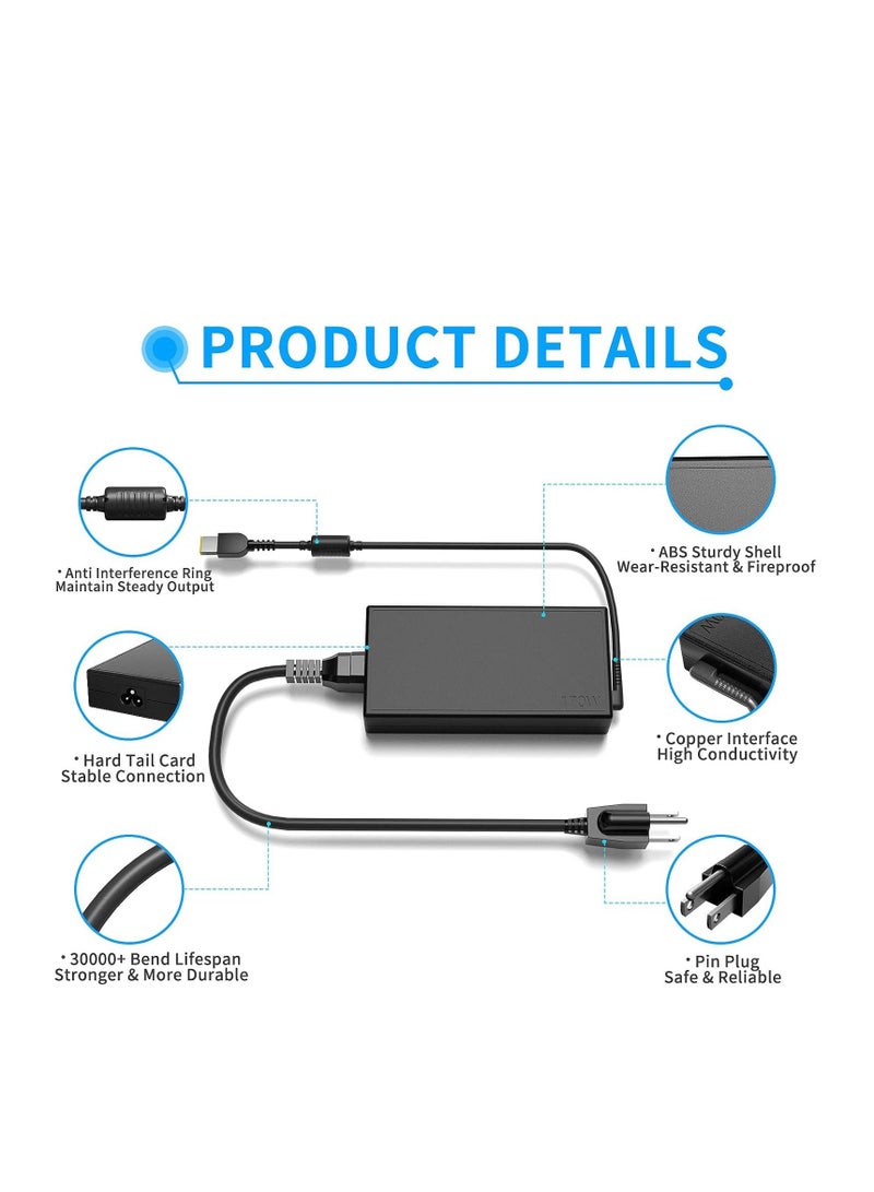 Terabyte 170W 20V 8.5A Laptop Notebook Power Adapter For Lenovo USB Jack, Plug:AU Plug - Image 3