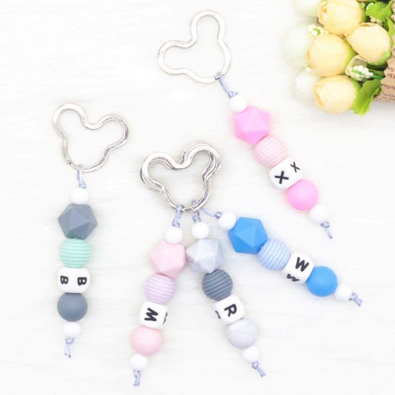 Lind Kitchen 30PCS Mickey Mouse Shape Key Rings, Crafts DIY Keychain Metal Key Rings for Home Car Office Organization, Arts Crafts Projects (Nickel) - Image 4