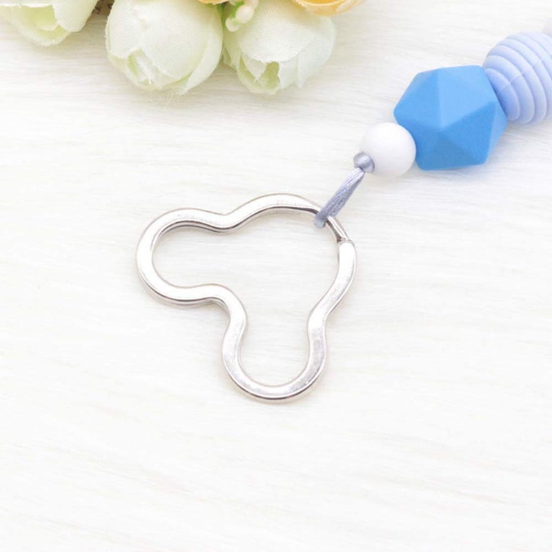 Lind Kitchen 30PCS Mickey Mouse Shape Key Rings, Crafts DIY Keychain Metal Key Rings for Home Car Office Organization, Arts Crafts Projects (Nickel) - Image 5