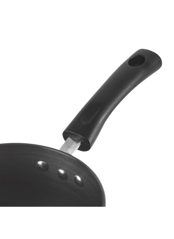 VINOD Vinod Black Pearl Hard Anodised Saucepan - 1.7 Litre, 16 cm | 3.25 mm Thick | Easy Pour Spout | Bakelite Handle | Scratch Proof | Induction and Gas Base | 2 Year Warranty  - Image 1