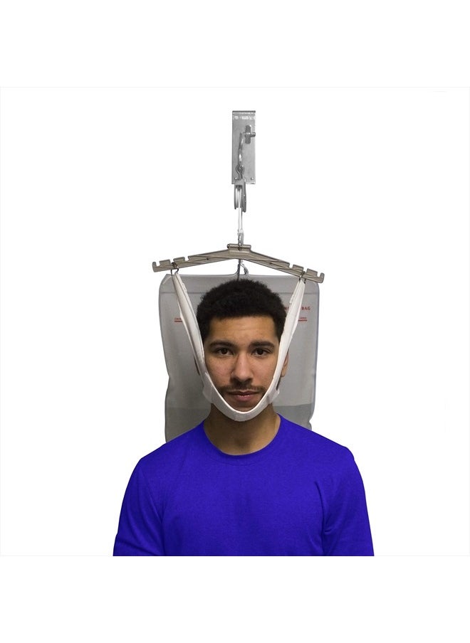 OTC Cervical Traction Kit, Neck Pain Relief, Vertebrae Disk Herniation, Complete Over Door Setup  - Image 3