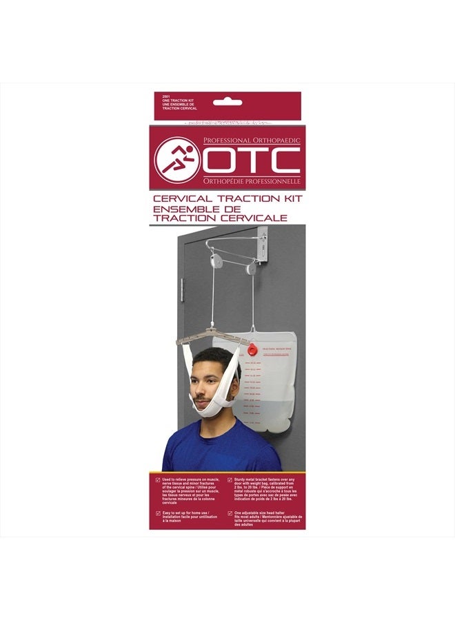 Cervical Traction Kit, Neck Pain Relief, Vertebrae Disk Herniation, Complete Over Door Setup