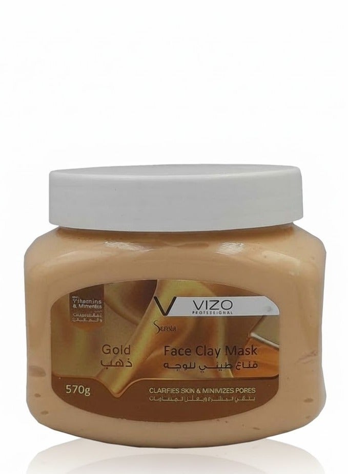 VIZO Sensia Facial Clay Mask Gold 570G - Image 1