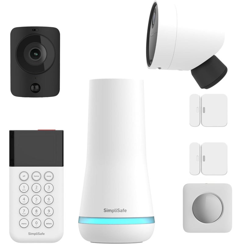 SimpliSafe Wireless Home Security System & Alarm (3rd Generation) with Outdoor Weatherproof Camera, Entry Sensor & PIR Motion Sensor - Smart Alarm Systems with Optional Monitoring and No Contract - Image 1