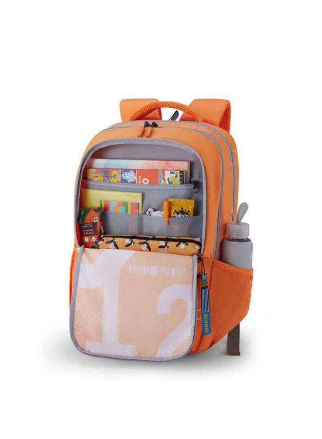 American Tourister Sest 3.0 Style 01, Large 3 Compartment Backpack, 29.5L with Spacious Interiors Bags For School, Office, College, Gift For Men & Women - Orange - Image 5