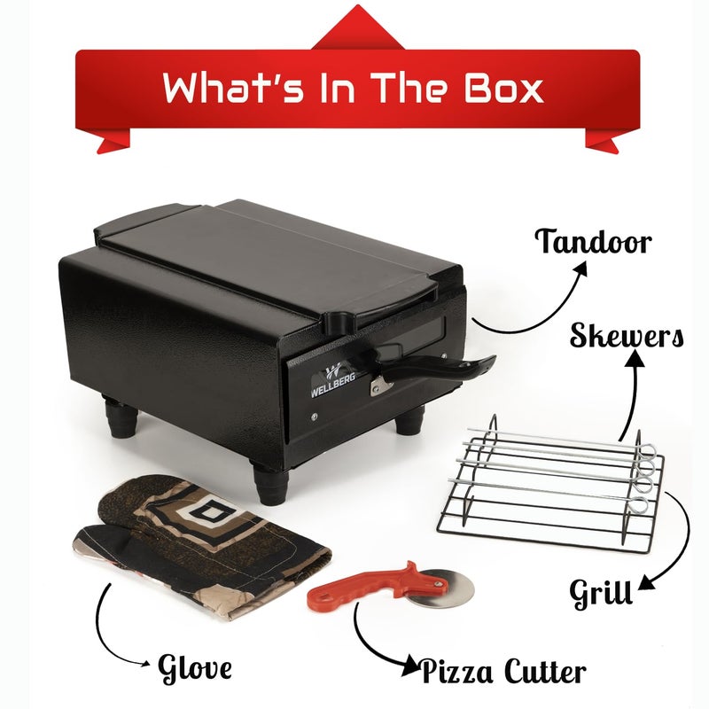 Wellberg Big Extra Large Electric Tandoor with Extra Accessories Made in India - Image 5