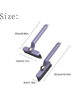 Wishbone WISHBONE Rotating Crevice Brush Hard Bristle Rotating Crevice Cleaning Brush, Grout Cleaner Brush, Toilet Brush, Scrub Brush for Shower Tile, Skinny Gap Cleaning Tools  - Image 2