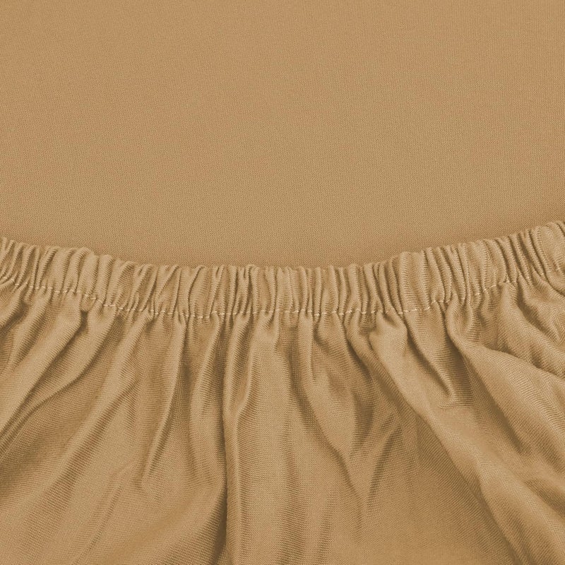 TONY STARK Spandex & Polyester Fabric |Super Stretchable | Flexible| Non-Slip| Big Elasticity| Perfect Size Sofa Cover Slipcover- 185-230 cm Camel Brown, Three-Seater (1 Piece Cushion Cover Included) - Image 3