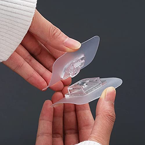 CARTBURG CARTBURG Wall Stickers Adhesive Wall Mount Heavy Plastic Transparent Waterproof Hook Combo for Hanging Keys Coats Hats Bags Kitchen Items Perfect for Bathroom Home Office 12 - Image 5