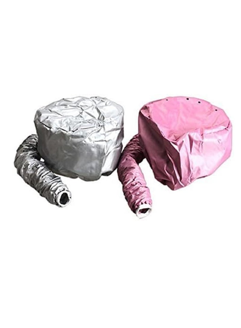 Generic Hair Dryer Bonnet Hood: Soft and adjustable cap for handheld hair dryer, perfect for quick drying, perfect curls, and deep conditioning hair for a healthy, shiny look. Silver color - Image 4