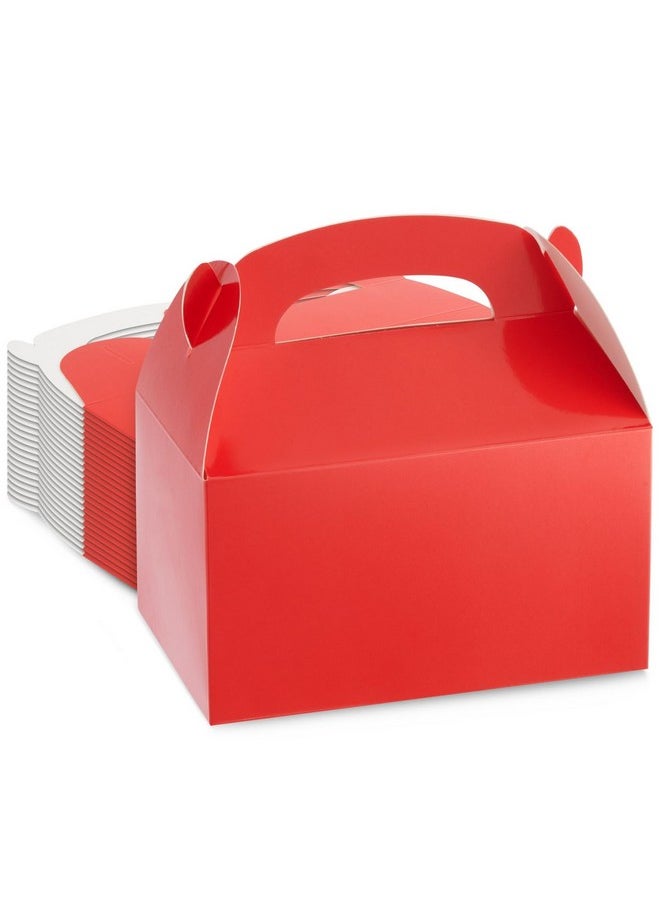 Juvale 24 Pack Treat Boxes Candy Gable Boxes For Party Favors Birthday Wedding Baby Shower (Red 6.2X3.5X3.6 In)  - Image 1